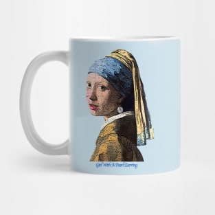 Girl with a Pearl Earring Grunged Mug